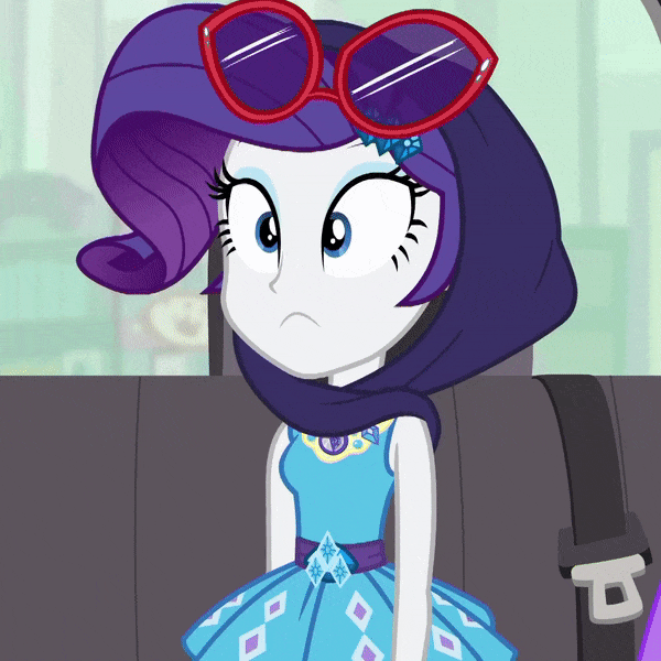 Size: 600x600 | Tagged: safe, screencap, character:rarity, episode:fomo, g4, my little pony:equestria girls, animated, binoculars, bracelet, cropped, crying, drama queen, geode of shielding, jewelry, magical geodes, marshmelodrama, rarity being rarity, seatbelt, shawl, sunglasses
