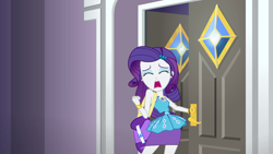 Size: 1920x1080 | Tagged: safe, screencap, character:rarity, episode:fomo, g4, my little pony:equestria girls, door, female, geode of shielding, magical geodes
