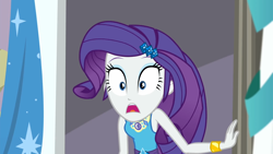 Size: 1920x1080 | Tagged: safe, screencap, character:rarity, episode:fomo, g4, my little pony:equestria girls, bracelet, geode of shielding, jewelry, magical geodes, shocked, shocked expression, surprised
