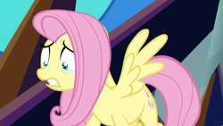 Size: 1920x1080 | Tagged: safe, screencap, character:fluttershy, species:pegasus, species:pony, episode:the beginning of the end, g4, my little pony: friendship is magic, crying, dark crystal, discovery family logo, female, mare, solo