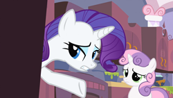 Size: 1920x1080 | Tagged: safe, screencap, character:rarity, character:sweetie belle, species:pony, episode:sisterhooves social, g4, my little pony: friendship is magic, closet