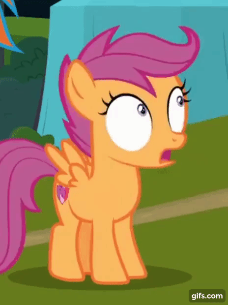 Size: 464x620 | Tagged: safe, screencap, character:scootaloo, species:pegasus, species:pony, episode:the washouts, g4, my little pony: friendship is magic, animated, cute, cutealoo, excited, gif, gifs.com, happy, lip bite, solo, trotting, trotting in place