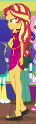 Size: 230x790 | Tagged: safe, screencap, character:blueberry cake, character:fluttershy, character:scott green, character:sunset shimmer, equestria girls:spring breakdown, g4, my little pony:equestria girls, blueberry cake, cropped, feet, female, legs, sandals, scott green