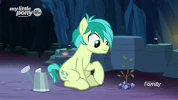 Size: 1920x1080 | Tagged: safe, screencap, character:sandbar, species:pony, episode:uprooted, g4, my little pony: friendship is magic, sapling, solo, watering can