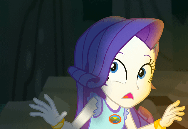 Size: 640x442 | Tagged: safe, screencap, character:rarity, equestria girls:legend of everfree, g4, my little pony:equestria girls, animated, camp everfree outfits, cute, drama queen, female, gif, marshmelodrama, raribetes, rarity being rarity, solo
