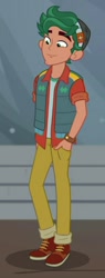 Size: 392x1029 | Tagged: safe, screencap, character:timber spruce, episode:star crossed, g4, my little pony:equestria girls, clothing, cropped, hands in pockets, male, outfit catalog, pants, shoes, smiling, solo