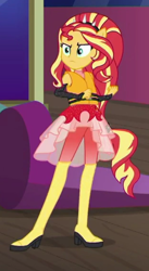 Size: 312x568 | Tagged: safe, screencap, character:sunset shimmer, equestria girls:spring breakdown, g4, my little pony:equestria girls, cropped, ponied up, solo
