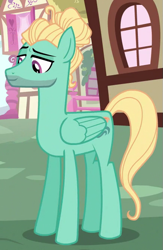 Size: 435x669 | Tagged: safe, screencap, character:zephyr breeze, species:pegasus, species:pony, episode:flutter brutter, g4, my little pony: friendship is magic, hooves, male, solo, wings