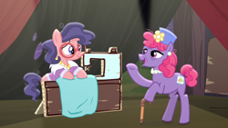Size: 1280x720 | Tagged: safe, screencap, character:raspberry beret, character:stardom, species:pony, episode:made in manehattan, g4, my little pony: friendship is magic, mrs. pearblossom