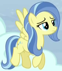 Size: 339x386 | Tagged: safe, screencap, character:sunshower, species:pegasus, species:pony, episode:tanks for the memories, g4, my little pony: friendship is magic, background pony, cropped, female, mare, solo