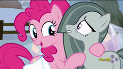 Size: 1280x720 | Tagged: safe, screencap, character:marble pie, character:pinkie pie, species:earth pony, species:pony, episode:hearthbreakers, g4, my little pony: friendship is magic, female, siblings, sisters, twins