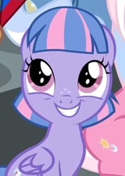 Size: 443x622 | Tagged: safe, screencap, character:wind sprint, species:pegasus, species:pony, episode:common ground, g4, my little pony: friendship is magic, cropped, cute, female, filly, foal, freckles, happy, sitting, smiling, solo focus, sprintabetes