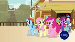 Size: 1280x720 | Tagged: safe, screencap, character:berry punch, character:berryshine, character:fluttershy, character:pinkie pie, character:pokey pierce, character:rainbow dash, character:snails, character:snips, species:pony, species:unicorn, episode:common ground, g4, my little pony: friendship is magic, colt, face paint, josh haber, male