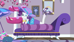 Size: 1920x1080 | Tagged: safe, screencap, character:rarity, episode:camping must-haves, g4, my little pony:equestria girls, adorasexy, body pillow, cute, draw me like one of your french girls, rarity's bedroom, sexy