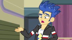 Size: 1280x720 | Tagged: safe, screencap, character:flash sentry, episode:a banner day, equestria girls:friendship games, g4, my little pony:equestria girls, clothing, jacket, male, solo