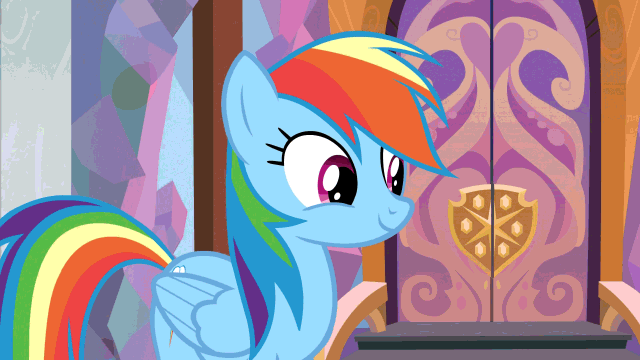 Size: 640x360 | Tagged: safe, screencap, character:rainbow dash, character:rarity, species:pony, episode:the end in friend, g4, my little pony: friendship is magic, animated, boots, duo, shoes