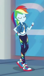 Size: 502x866 | Tagged: safe, screencap, character:rainbow dash, episode:run to break free, g4, my little pony:equestria girls, adorasexy, converse, cropped, cute, dashabetes, female, geode of super speed, magical geodes, sexy, shoes, sneakers, solo