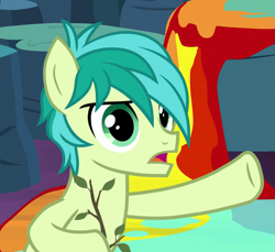 Size: 785x718 | Tagged: safe, screencap, character:sandbar, species:earth pony, species:pony, episode:uprooted, g4, my little pony: friendship is magic, cropped, male, solo