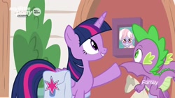 Size: 1920x1080 | Tagged: safe, screencap, character:dusty pages, character:spike, character:twilight sparkle, character:twilight sparkle (alicorn), species:alicorn, species:dragon, species:pony, episode:the point of no return, g4, my little pony: friendship is magic, saddle bag, winged spike