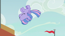 Size: 1920x1080 | Tagged: safe, screencap, character:wind sprint, species:pegasus, species:pony, episode:common ground, g4, my little pony: friendship is magic, backflip, solo
