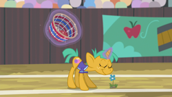 Size: 1280x720 | Tagged: safe, screencap, character:snails, species:pony, episode:common ground, g4, my little pony: friendship is magic, flower, solo