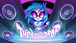 Size: 2048x1152 | Tagged: safe, screencap, character:dj pon-3, character:vinyl scratch, episode:the last drop, g4, my little pony:equestria girls, title card