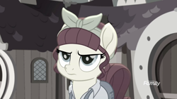 Size: 1920x1080 | Tagged: safe, screencap, character:torque wrench, species:pony, friendship is magic: rainbow roadtrip, g4, my little pony: friendship is magic, clothing, torque wrench is not amused, unamused