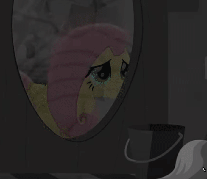 Size: 695x602 | Tagged: safe, screencap, character:fluttershy, character:pinkie pie, species:pegasus, species:pony, friendship is magic: rainbow roadtrip, g4, my little pony: friendship is magic, :c, animated, cropped, duo, female, frown, mare, sad, sad face