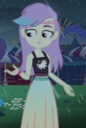 Size: 467x695 | Tagged: safe, screencap, character:rarity, episode:inclement leather, g4, my little pony:equestria girls, background human, clothing, cropped, midriff, offscreen character, skirt, sleeveless, snow flower, tank top
