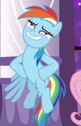 Size: 348x541 | Tagged: safe, screencap, character:rainbow dash, species:pony, episode:the summer sun setback, g4, my little pony: friendship is magic, cropped, faec, out of context, rainbow dash is best facemaker, solo focus