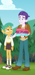 Size: 275x582 | Tagged: safe, screencap, character:snails, character:snips, episode:accountibilibuddies, g4, my little pony:equestria girls, accountibilibuddies: snips, clothing, converse, dirk thistleweed, freckles, male, pants, shoes, shorts, socks