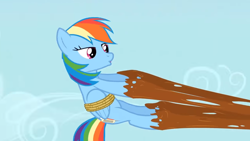 Size: 1920x1080 | Tagged: safe, screencap, character:rainbow dash, species:pony, episode:fall weather friends, g4, my little pony: friendship is magic, bedroom eyes, bound wings, solo, wings
