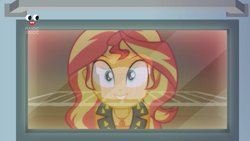 Size: 1920x1080 | Tagged: safe, screencap, character:sunset shimmer, equestria girls:holidays unwrapped, g4, my little pony:equestria girls, food, geode of empathy, magical geodes, oven, plusplus, saving pinkie's pie, solo, souffle
