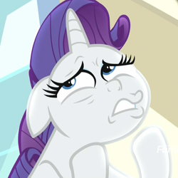 Size: 1076x1076 | Tagged: safe, screencap, character:rarity, species:pony, species:unicorn, episode:dragon dropped, g4, my little pony: friendship is magic, cropped, faec, female, grieving, mare, marshmelodrama, sad, solo
