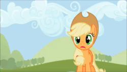 Size: 1280x720 | Tagged: safe, screencap, character:apple bloom, character:applejack, species:earth pony, species:pony, episode:sisterhooves social, g4, my little pony: friendship is magic, animated, burp, eating, female, filly, implied rarity, mare, sound, uncouth, webm