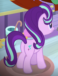 Size: 377x491 | Tagged: safe, screencap, character:starlight glimmer, species:pony, species:unicorn, episode:a horse shoe-in, g4, my little pony: friendship is magic, butt, cropped, female, mare, plot, solo