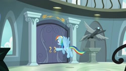 Size: 1920x1080 | Tagged: safe, screencap, character:rainbow dash, species:pony, episode:daring doubt, g4, my little pony: friendship is magic, rainbow dash's house, solo, statue
