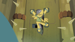 Size: 1920x1080 | Tagged: safe, screencap, character:daring do, species:pony, episode:daring don't, g4, my little pony: friendship is magic, bondage, out of context, shackles, spikes