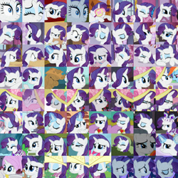 Size: 2000x2000 | Tagged: safe, screencap, character:rarity, species:pony, species:unicorn, episode:a canterlot wedding, episode:hearth's warming eve, episode:lesson zero, episode:ponyville confidential, episode:putting your hoof down, episode:read it and weep, episode:secret of my excess, episode:sisterhooves social, episode:sweet and elite, episode:the super speedy cider squeezy 6000, g4, my little pony: friendship is magic, compilation, scrunchy face, season 2