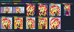 Size: 1321x583 | Tagged: safe, screencap, character:sunset shimmer, derpibooru, episode:a fine line, g4, my little pony:equestria girls, geode of empathy, magical geodes, meta, screenshots, solo