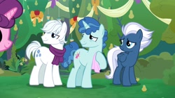 Size: 1920x1080 | Tagged: safe, screencap, character:double diamond, character:night glider, character:party favor, character:sugar belle, species:pony, episode:the big mac question, g4, my little pony: friendship is magic, crying, equal four, pear tree, tears of joy, tree