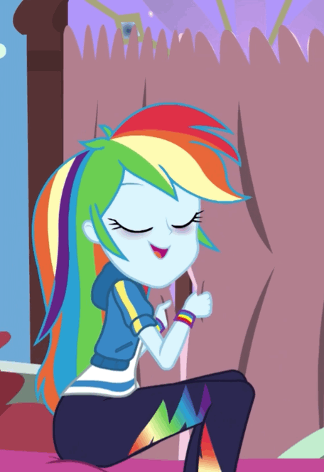 Size: 456x664 | Tagged: safe, screencap, character:rainbow dash, equestria girls:holidays unwrapped, g4, my little pony:equestria girls, animated, bags under eyes, blizzard or bust, cropped, gif, solo