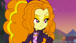 Size: 1920x1080 | Tagged: safe, screencap, character:adagio dazzle, equestria girls:sunset's backstage pass, g4, my little pony:equestria girls, adoragio, beautiful, cute, female, outdoors, raised eyebrow, solo