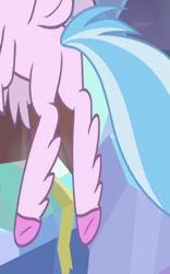 Size: 1732x2768 | Tagged: safe, screencap, character:silverstream, species:classical hippogriff, species:hippogriff, episode:uprooted, g4, my little pony: friendship is magic, butt, cropped, female, plot, solo, streambutt, tail