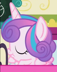 Size: 864x1080 | Tagged: safe, screencap, character:princess flurry heart, species:alicorn, species:pony, episode:a flurry of emotions, g4, my little pony: friendship is magic, adorable face, baby, baby flurry heart, baby pony, cropped, cuddly, cute, cuteness overload, cutest pony alive, cutest pony ever, dawwww, eyes closed, flurrybetes, foal, huggable, weapons-grade cute