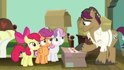 Size: 1920x1080 | Tagged: safe, screencap, character:apple bloom, character:scootaloo, character:snap shutter, character:sweetie belle, species:pegasus, species:pony, episode:the last crusade, g4, my little pony: friendship is magic, cutie mark crusaders
