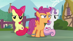 Size: 1920x1080 | Tagged: safe, screencap, character:apple bloom, character:scootaloo, character:sweetie belle, species:pegasus, species:pony, episode:the last crusade, g4, my little pony: friendship is magic, crying, cutie mark crusaders