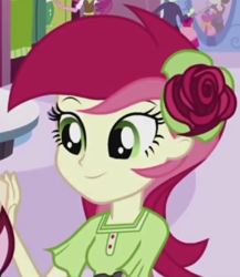 Size: 514x592 | Tagged: safe, screencap, character:roseluck, episode:life is a runway, g4, my little pony:equestria girls, cropped, solo focus