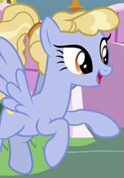 Size: 515x735 | Tagged: safe, screencap, species:pegasus, species:pony, episode:the last problem, g4, my little pony: friendship is magic, background pony, blancmange, cropped, female, flying, mare
