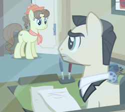 Size: 800x720 | Tagged: safe, screencap, species:pony, episode:rarity takes manehattan, g4, my little pony: friendship is magic, business savvy, cropped, don draper, mad men, pegasus olsen, peggy holstein, telephone